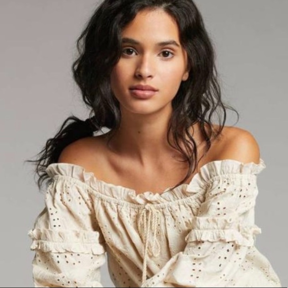 NWT Anthropologie ‘Seen Worn Kept’ Eyelet Blouse